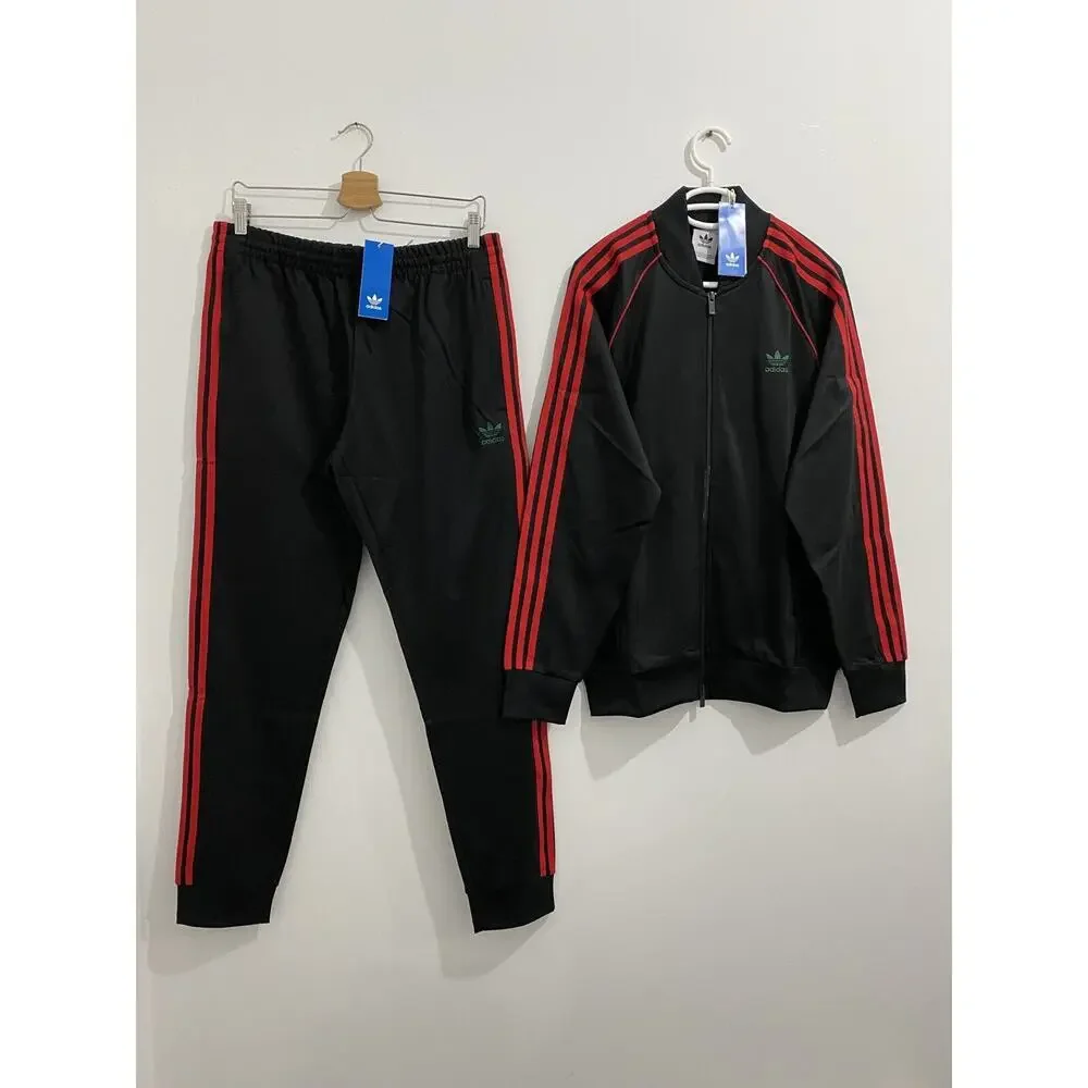 Adidas Originals Superstar Tracksuit Black Better Scarlet Size S